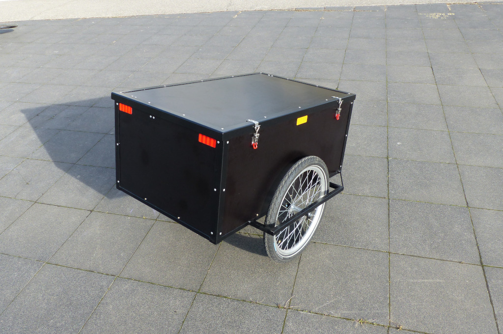 remorque vélo micro forge légère cyclo mobilité Caisson et couvercle