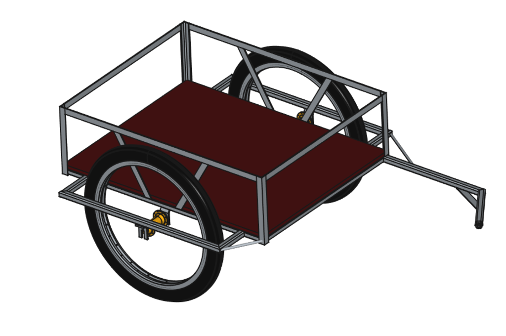 Remorque vélo carriole cariole  Cerclée M charriot chariot 